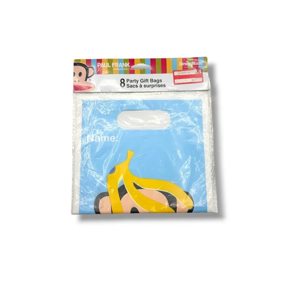 Paul Frank Julius Monkey Party Gift Bags 8ct Y2K Vintage 2009 New